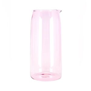 Chic Pink Glass Pitcher